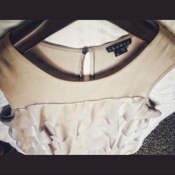 THEORY Tiered Ruffle Tank - Picture 4 of 4